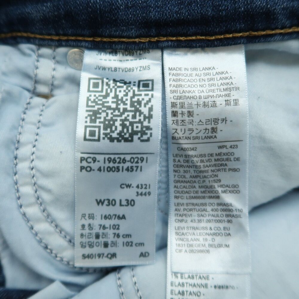 Levi's 311 Jeans Women's Size 30 Blue Mid-Rise Shaping Skinny Denim 28.5" Inseam - Picture 11 of 16